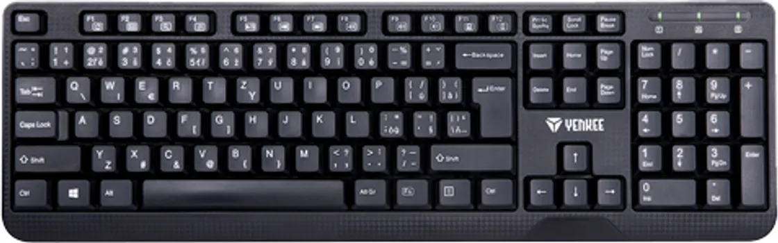YENKEE TASTATURA SA USB PRIKLJUČKOM SA NISKOPROFILNIM TIPKAMA CRNA (1 / 1)