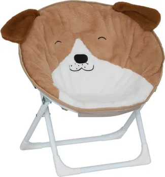 ATMOSPHERA DJEČIJA STOLICA DOG 50X40X50CM SKLOPIVA BRAON/BIJELA (1 / 3)