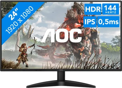 AOC MONITOR LED 24B36X GAMING IPS 1920X1080 144HZ HDR10 0.5MS ADAPTIVE SYNC HDMI DP AUDIO OUT TILT 3Y (1 / 1)