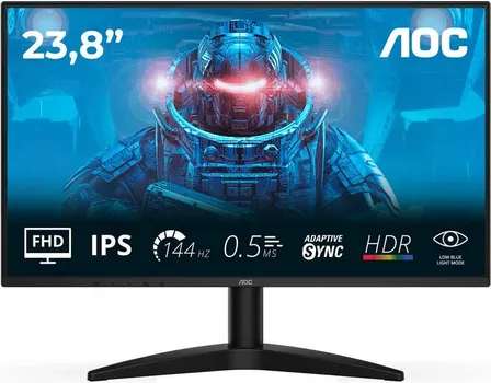 AOC MONITOR LED 24B36X GAMING IPS 1920X1080 144HZ HDR10 0.5MS ADAPTIVE SYNC HDMI DP AUDIO OUT TILT 3Y (3 / 14)
