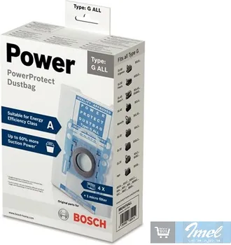 BOSCH BBZ41FGALL 100073 KESE TIP-G (BBZ41FGALL) - NAJNOVIJA TEHNOLOGIJA FILCA OMOGUĆAVA DUŽI RADNI VIJEK - SADRŽAJ: 4 FILTER KESE - NOVA POWERPROTECT KESA ZA USISIVAČ (4 / 12)