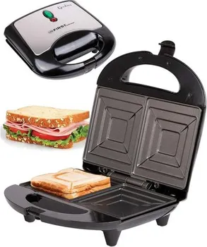 FIRST FA 5337-6 88474 FA 5337-6 TOSTER - ZA 2 VELIKA TOST SENDVIČA - NEPRIANJAJUĆE OBLOŽENE PLOČE - SVJETLO INDIKATORA NAPAJANJA - SNAGA 700W (1 / 2)