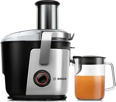 BOSCH MES4000 84870 MES4000 VITAJUICE 4 SOKOVNIK NERĐAJUĆI ČELIK, SNAGA 1000 W, JEDNOSTAVNO ČIŠĆENJE, DRIPSTOP FUNKCIJA, 2 RADNA STEPENA ZA MEKO I TVRDO VOĆE, EASY STORAGE, GUMENE NOŽICE. EFIKASNI SOKOVNIK SA KERAMIČKIM SEČIVOM I VELIKIM PROFESIONALNIM OTVOROM ZA PUNJENJE. SVE JE JEDNOSTAVNO, SVE JE BRZO (1 / 2)