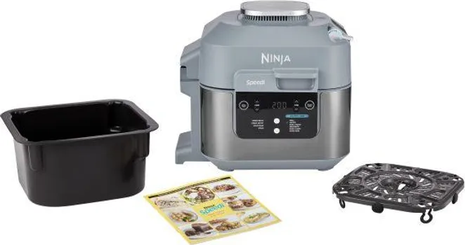 NINJA ON400EU 128921 NINJA SPEEDI 10-U-1 MULTICOOKER ON400EU - KAPACITET: 5,7 L - SNAGA: 1760 W - BROJ PROGRAMA ZA AUTOMATSKO KUVANJE: 10 - BROJ OSOBA: 4 - RASPON TEMPERATURE KUVANJA: 40 - 240 °C - AUTOMATSKO ISKLJUČIVANJE - NELJEPLJIVI PREMAZ (10 / 10)