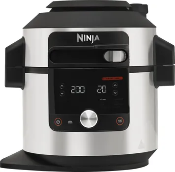 NINJA OL650EU 128524 NINJA OL650EU FOODI MAX MULTICOOKER - KAPACITETI: 7,5 L - SNAGA: 1760 W - BROJ AUTOMATSKIH PROGRAM: 12 - BROJ OSOBA: 6 - TIP KONTROLERA: DUGMAD, OBRTNE - BOJA PROIZVODA: CRNO, NERĐAJUČI ČELIK (1 / 7)