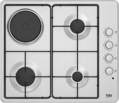 BEKO HIGM64121SX 130557 BEKO HIGM 64121 SX KOMBINOVANA PLOČA - 3 GASNE PLOČE ZA KUVANJE OD NERĐAJUĆEG ČELIKA + 1 ELEKTRIČNA GREJNA PLOČA - DIMENZIJE (ŠXVXD): 580 X 60 X 510 MM - INTEGRISANO PALJENJE - NETO TEŽINA (KG): 8.7 KG (1 / 5)