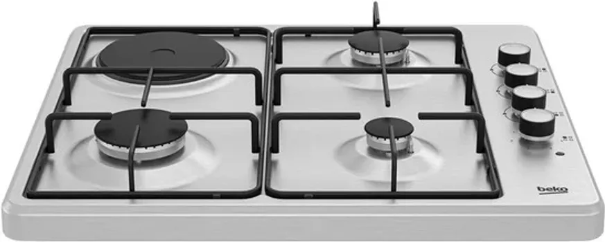 BEKO HIGM64121SX 130557 BEKO HIGM 64121 SX KOMBINOVANA PLOČA - 3 GASNE PLOČE ZA KUVANJE OD NERĐAJUĆEG ČELIKA + 1 ELEKTRIČNA GREJNA PLOČA - DIMENZIJE (ŠXVXD): 580 X 60 X 510 MM - INTEGRISANO PALJENJE - NETO TEŽINA (KG): 8.7 KG (4 / 5)
