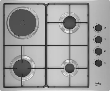 BEKO HIGM64123SX 130558 BEKO HIGM 64123 SX UGRADNA KOMBINOVANA PLOČA - BROJ PLINSKIH RINGLI: 3 - BROJ ELEKTRIČNIH RINGLI: 1 - BOJA PROIZVODA: NERĐAJUČI ČELIK - ŠIRINA: 610 MM - DUBINA: 510 MM - VISINA: 44 MM (1 / 6)