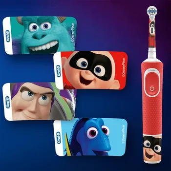 ORAL-B D100 PIXAR GIFT LIMITED EDITION 76417 D100 PIXAR GIFT LIMITED EDITION SA POKLON FUTROLOM, ZA DECU, ROTACIONA ČETKICA ZA ZUBE, 7600 POMERAJA U MINUTI, SVAKODNEVNA NEGA, MEKI, CRVENO-BIJELA, 3+ GODINE - 4210201314639