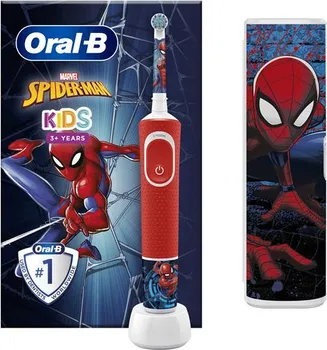 ORAL-B POC GIFTSET SPIDERMAN + TRAVEL CASE 123197 POC GIFTSET SPIDERMAN + TRAVEL CASE, 2 REŽIMA RADA, 1 VRH, 4 NALJEPNICE, PUTNA TORBICA