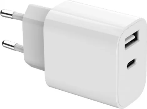 2-PORTNI UNIVERZALNI USB PUNJAČ (A+C), 2,4 A, BIJELI (2 / 3)