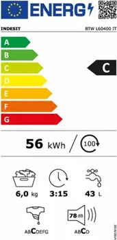 INDESIT BTW L60400 EE/N TOP PUNJENJE 6KG/1000RPM (4 / 4)