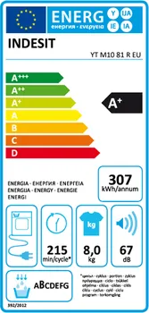 INDESIT YT M10 81 R EU 8KG/TOPLOTNA PUMPA