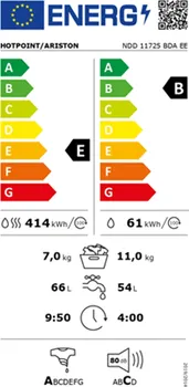 HOTPOINT ARISTON NDD 11725 BDA EE | 11KG/1600RPM/7KG SUŠENJE (6 / 7)