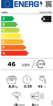 HAIER HW80-B1439N-IT | INVERTER MOTOR [8KG / 1400RPM] (4 / 4)