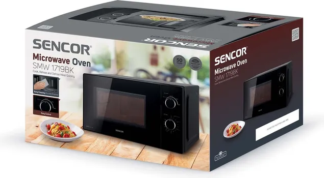 SENCOR MIKROVALNA PEĆNICA SMW 1719BK CRNA: 700W ZAPREMINA 20 L 5 NIVOA SNAGE (14 / 17)