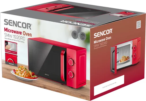 SENCOR MIKROVALNA PEĆNICA SMW 1920RD CRVENA: 700W ZAPREMINA 20 L 5 NIVOA SNAGE (7 / 10)
