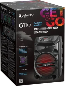 DEFENDER G110 20W, BT/FM/TF/USB/AUX/TWS (2 / 6)