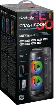DEFENDER CRASHBOOM 16W, LIGHT/BT/FM/USB/LED/TWS (2 / 10)