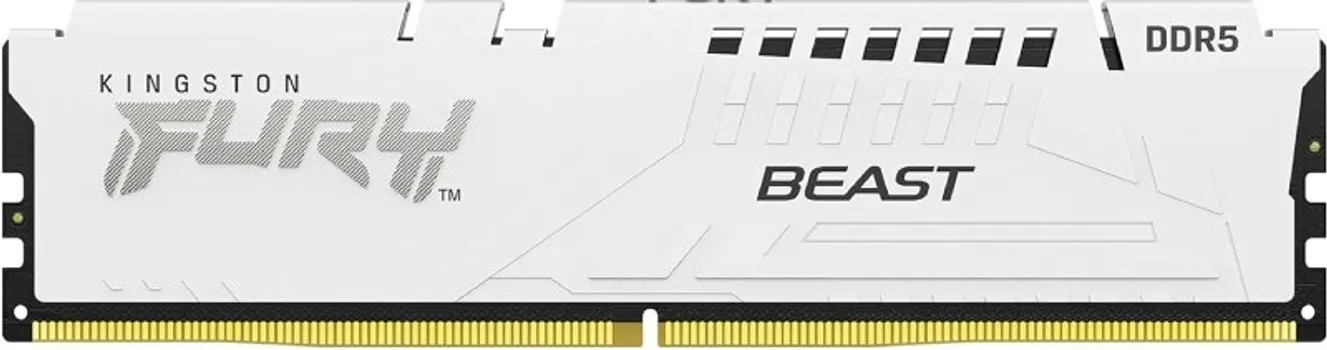 KINGSTON DIMM DDR5 32GB (2x16) / 6800MT/S KF568C34BWK2-32 FURY BEAST WHITE XMP (1 / 4)