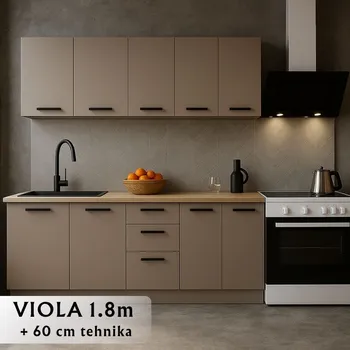 GRAND-CO-ME VIOLA KUHINJA 1.8 M COLOR WHITE /TOFFEE (1 / 1)