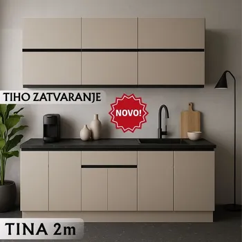 GRAND-CO-ME TINA KUHINJA 2.0 M WHITE/CLAY GREY-BLACK HANDLE (1 / 1)