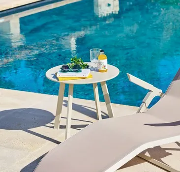 HESPERIDE BAŠTENSKI STO SAONA FI 50CM SVIJETLO SIVI (3 / 4)