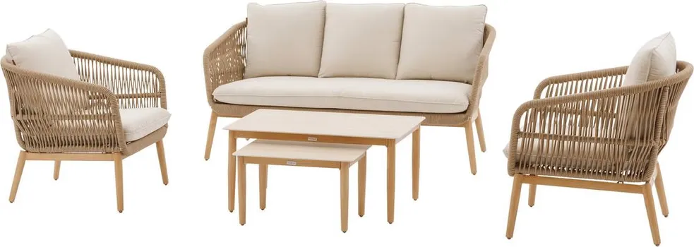 HESPERIDE BAŠT.GARN. ORISSA: 2XSTO+2XFOTELJA+TROSJED BEŽ/BOJA DRVETA (1 / 5)