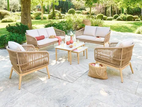 HESPERIDE BAŠT.GARN. ORISSA: 2XSTO+2XFOTELJA+TROSJED BEŽ/BOJA DRVETA (2 / 5)