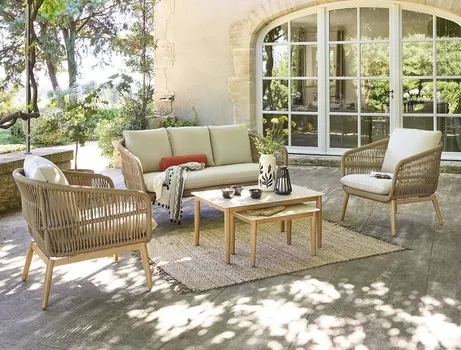 HESPERIDE BAŠT.GARN. ORISSA: 2XSTO+2XFOTELJA+TROSJED BEŽ/BOJA DRVETA (5 / 5)