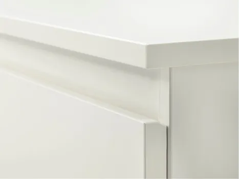 IKEA KULLEN NOĆNIK SA 2 FIOKE, BIJELA, 35X49CM (4 / 5)