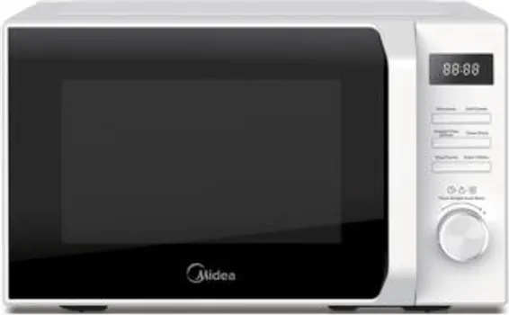 MIDEA AG20CF2E MIKROTALASNA 139426 MIDEA AG20CF2E MIKROTALASNA PEĆNICA │ ZAPREMINA: 20L │ SNAGA: 700 W │ BROJ NIVOA SNAGE: 5 │ PREČNIK OKRETNOG POSTOLJA: 255MM │ SNAGA GRILLA: 1000 W │ BROJ PROGRAMA PEĆNICE: 8 │ DIMENZIJE PROIZVODA (ŠXDXV): 440/358/258MM (1 / 1)