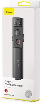 BASEUS ORANGE DOT AI LASER POINTER WITH AUTOMATIC VOICE TRANSCRIPTION, TWO LASERS WIRELESS PRESENTER ─ AI - AUTOMATSKA KONVERZIJA GOVORA U TEKST (ENGLESKI I KINESKI) ─ DALJINSKO UPRAVLJANJE KURSOROM ─ SNIMANJE GOVORA ─ DOMET DALJINSKOG UPRAVLJANJA: 50 M ─ DOMET MIKROFONA: 1 M ─ PODRŠKA ZA SISTEME: WINDOWS / APPLE OS / LINUX ─ BOJA LASERA: CRVENA (6 / 8)