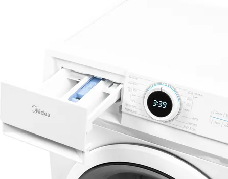 MIDEA MF100W80BA/W-HR │ KAPACITET: 8 KG │ MAKSIMALNA BRZINA CENTRIFUGE: 1400 OBRTAJA/MIN │ TIP MOTORA: BLDC MOTOR │ NIVO BUKE PRI CENTRIFUGIRANJU: 76 DB/B │ BROJ PROGRAMA: 15 │ DIMENZIJE: Š: 59,5 CM × D: 53,3 CM × V: 85 CM (3 / 7)