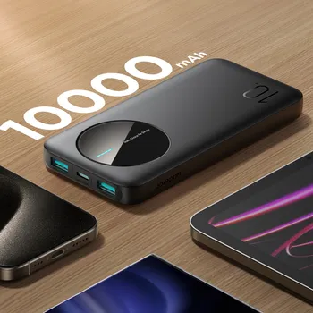 JOYROOM JR-PBF12 10000MAH POWERBANK 2.4A 2X USB-A 1X USB-C – BLACK (8 / 16)