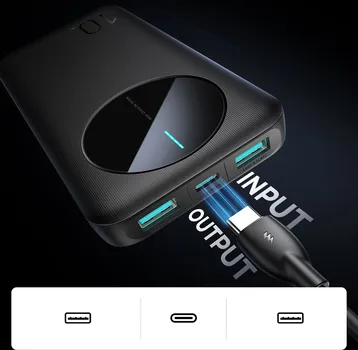 JOYROOM JR-PBF12 10000MAH POWERBANK 2.4A 2X USB-A 1X USB-C – BLACK (10 / 16)