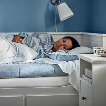 AGOTNES DUŠEK OD PJENE, TVRDO/SVIJETLOPLAVA, 90X200 CM (3 / 7)