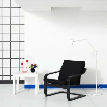 IKEA POÄNG JASTUK ZA FOTELJU S NISKIM NASLONOM, VISSLE CRNA (2 / 2)