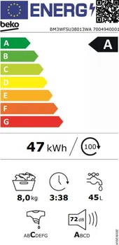 BEKO BM3WFSU38013WA [8KG / 1000 RPM] (5 / 8)
