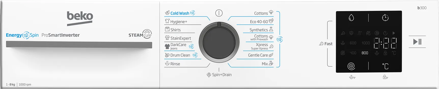 BEKO BM3WFSU38013WA [8KG / 1000 RPM] (6 / 8)