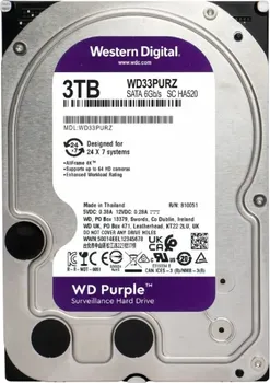 WESTERN DIGITAL PURPLE SURVEILLANCE 3TB / HDD 3.5 / SATA III 256MB INTELLIPOWER WD33PURZ (3 / 4)
