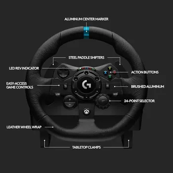 LOGITECH G923 TRUEFORCE SIM RACING WHEEL, PC, PLAYSTATION 5,4, XBOX (2 / 3)