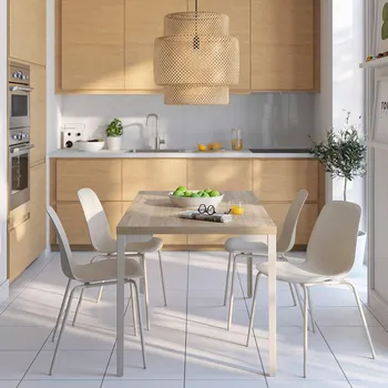 IKEA SKÅLSTA PODOKVIR STOLICE, CJEVASTO METAL/SVJEETLA SIVOBEŽ (2 / 2)