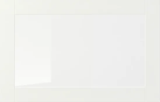 IKEA SINDVIK STAKLENA VRATA, BIJELA/BISTRO STAKLO, 60X38 CM (1 / 2)