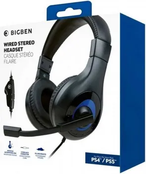 NACON BIGBEN BIGBEN WIRED STEREO HEADSET BLACK & BLUE PS4 PS5 GAMING PS5 / PS4 SLUŠALICE SA MIKROFONOM, ŽIČANE - POVEZIVANJE 3.5 MM, VELIČINA DRAJVERA 40MM, SISTEM STEREO, DUŽIN (2 / 3)