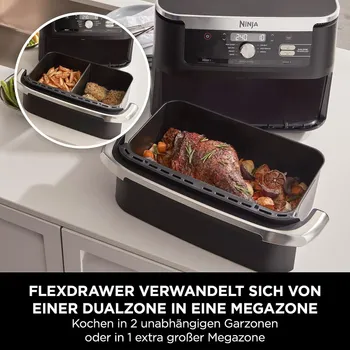 NINJA AF500EU FOODI FLEXDRAWER DUAL ZONE AIR FRYER [2470W / 10.4L] (11 / 22)