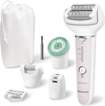 PANASONIC ES-EY80-P503 EPILATOR │ BOJA: ROZE │ BROJ BRZINA: 3 │ DIMENZIJE: 6,9 CM X 16,5 CM X 4,9 CM │ VRIJEME RADA: 30 MINUTA │ VRIJEME PUNJENJA: 1 H │ DVOSTRUKI DISKOVI SA 60 PINCETA │ FLEKSIBILNA GLAVA SA OBRTANJEM ZA 90° │ TEŽINA: 175 G