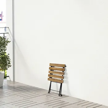 IKEA TÄRNÖ STOLIČICA, CRNA/SVIJETLOSMEĐE BAJCOVANO, 30X42 CM (3 / 4)