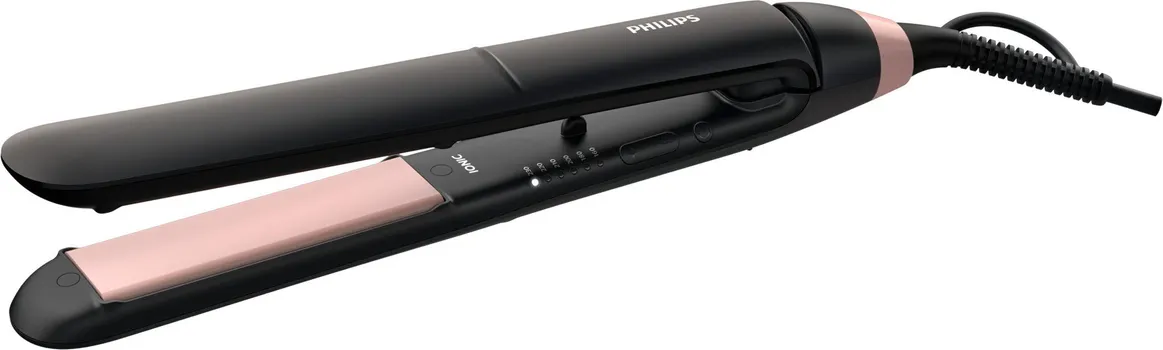 PHILIPS ESSENTIAL THERMOPROTECT BHS378/00 PEGLA ZA KOSU - PODEŠAVANJE NIVOA TOPLOTE: 6 - TEMPERATURA: 160 °C-230 °C - IONIC FUNKCIJA - MATERIJAL PLOČE: KERAMIKA KERATIN - DUŽINA KABLA: 1,8 M - VREME ZAGREVANJA: 30S (1 / 2)