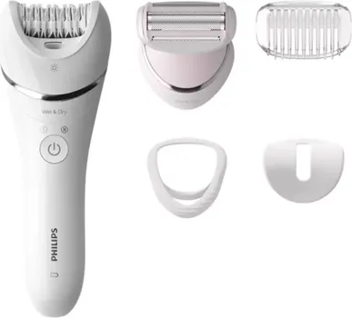 PHILIPS BRE710/00 EPILATOR ZA UPOTREBU NA MOKROJ I SUVOJ KOŽI │ BROJ BRZINA: 2 │ WET & DRY │ BRZINA IZVLAČENJA DLAČICA: 70400 │ BROJ DISKOVA: 32 DISKA │ VRIJEME RADA: 40 MIN │ BROJ UKLJUČENIH KAPICA/GLAVA: 4 (4 / 18)